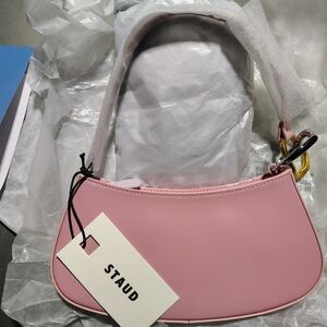 STAUD Blush Crescent Shoulder Bag